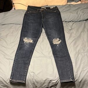 Levi’s Mile High Super Skinny Dark Blue Jeans